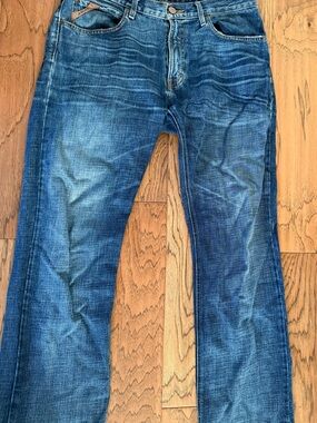 Ariat Men's Blue Washed Bootcut Jeans